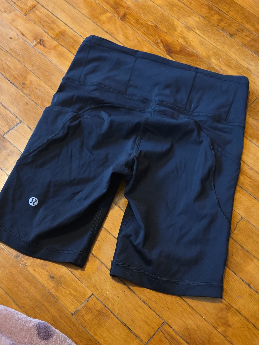 Lululemon Women's Black High-Rise Athletic Bike Shorts
